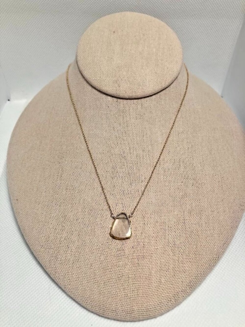 Luna Norte 14K Gold Plated Crystal Druzy Quartz Necklace Dainty Feminine Gift